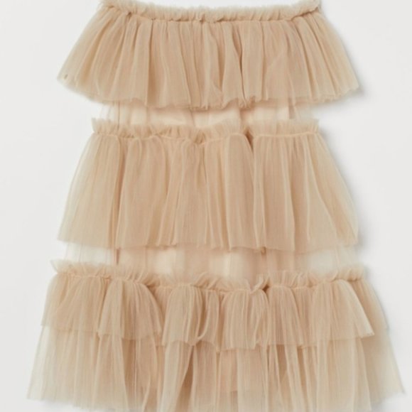 H&M Tulle Ruffle Dress NWT Size Small - Picture 5 of 5
